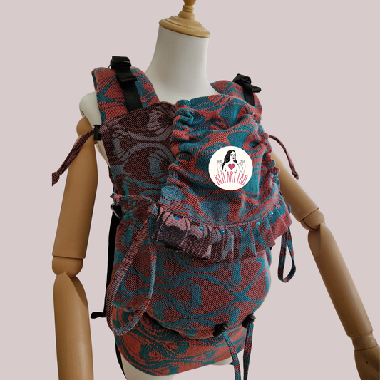 Marsupio linea ibisco (toddler) wrap conversion Yaro