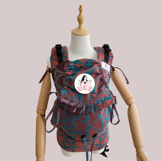 Marsupio linea ibisco (toddler) wrap conversion Yaro